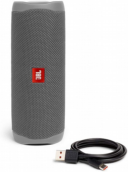 רמקול אלחוטי נייד JBL FLIP 5 - צבע אפור 