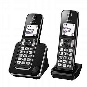 טלפון PANASONIC אלחוטי D312 עברית 2 שלוחות טלפון PANASONIC אלחוטי D312 עברית 2 שלוחות