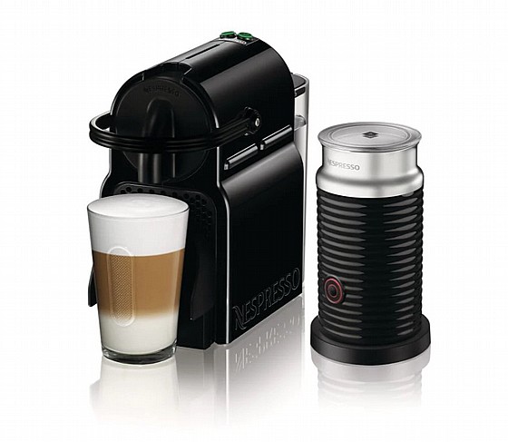מכונת קפה C40 INISSIA NESPRESSO עם מקציף חלב - צבע שחור