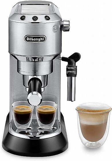 מכונת קפה DEDICA STYLE EC685 DELONGHI - צבע כסוף